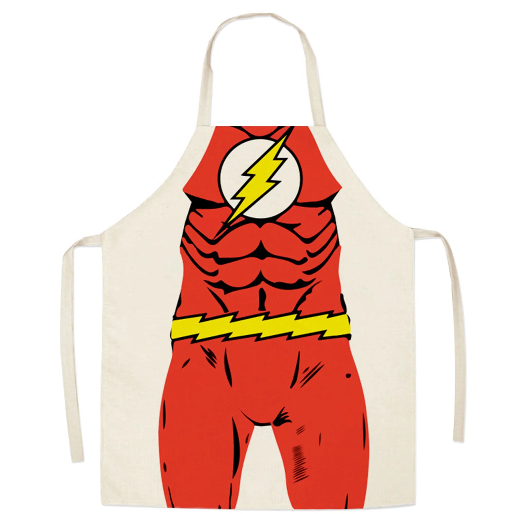 Waterproof Cartoon Apron Superhero Universal Kitchen Bib 4