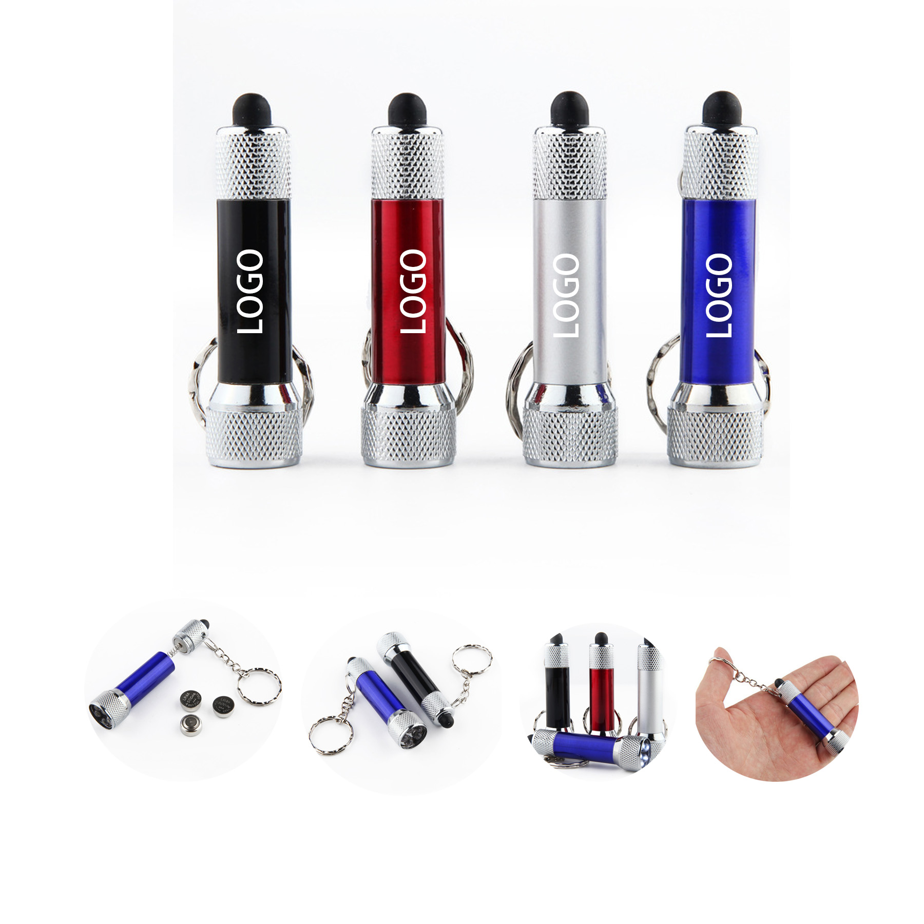 3 LED Aluminum Keychain 2