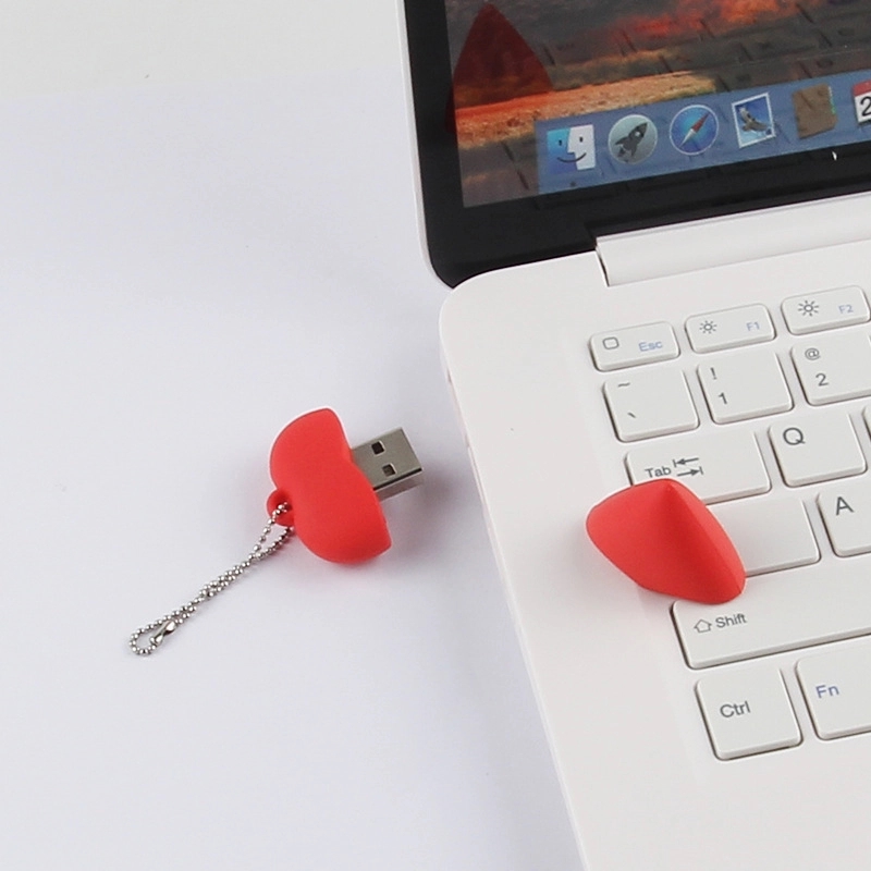 Soft PVC Heart USB Flash Drive 2