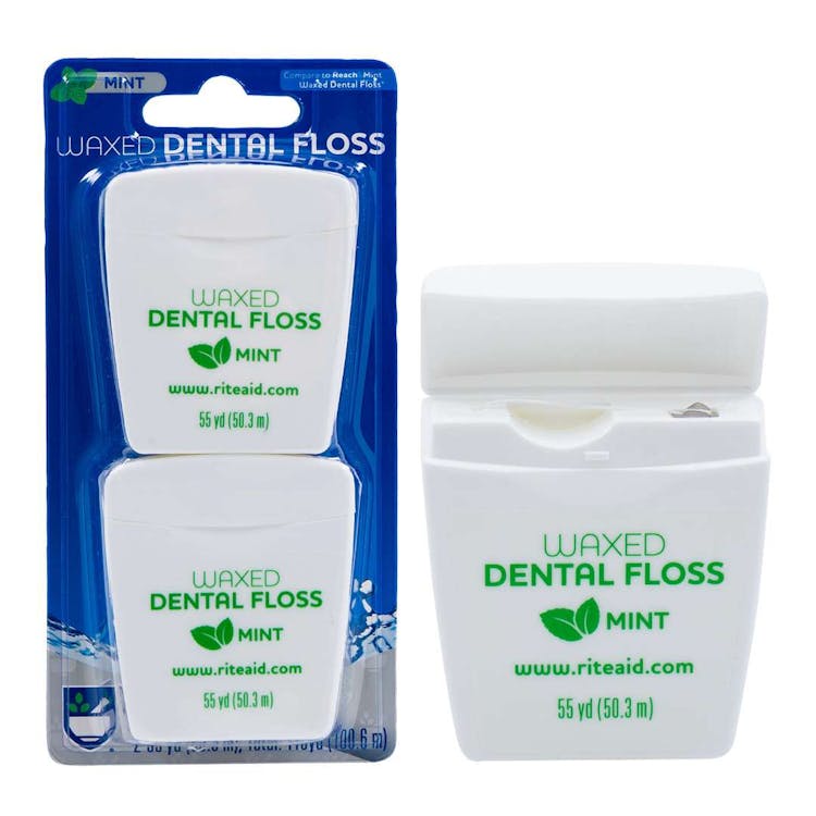 Waxed Mint Dental Floss 2 Pack - 55 Yards 1