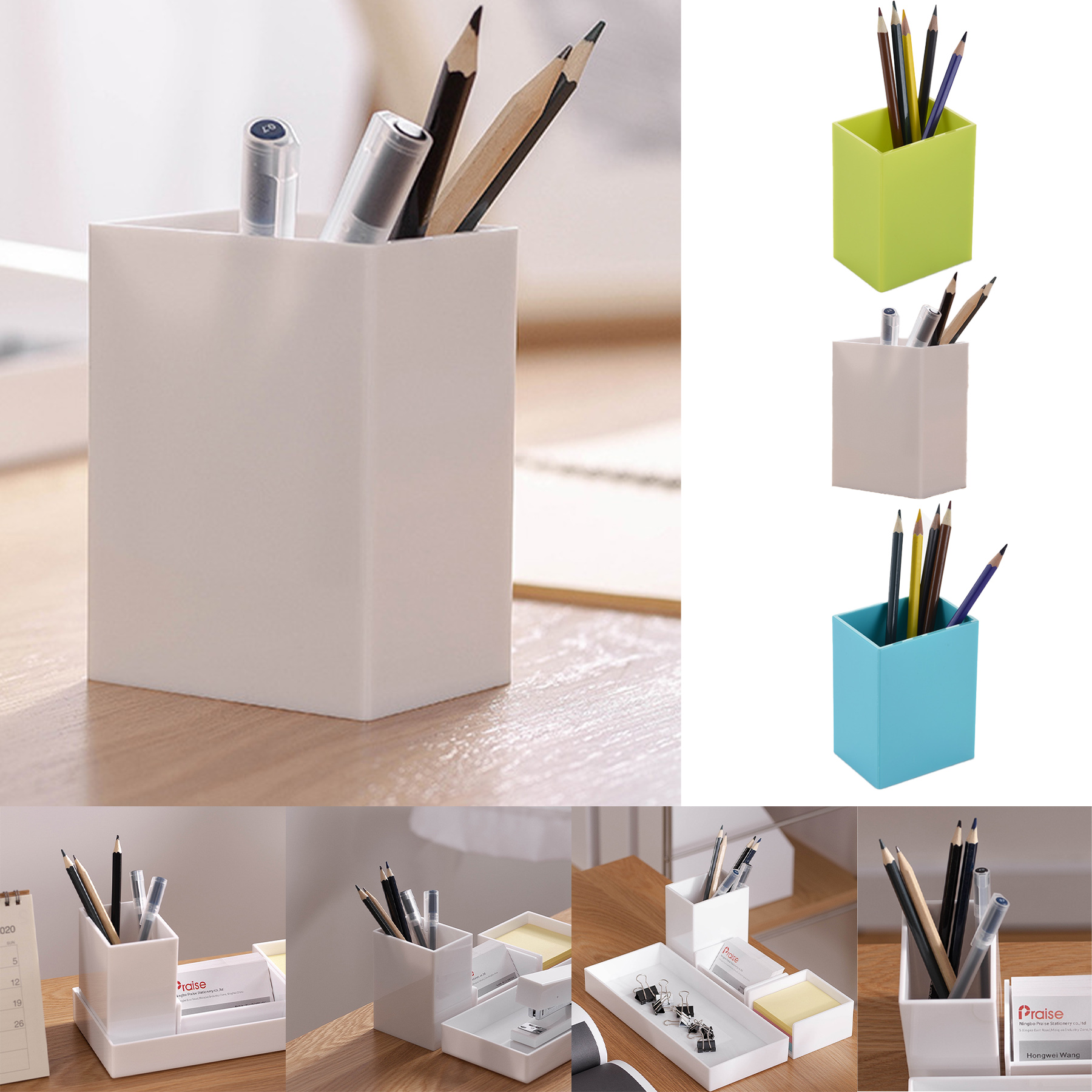 Clear Acrylic Pencil Pen Holder 2