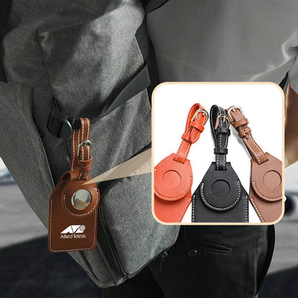 PU Luggage Tag with AirTag Slot 16