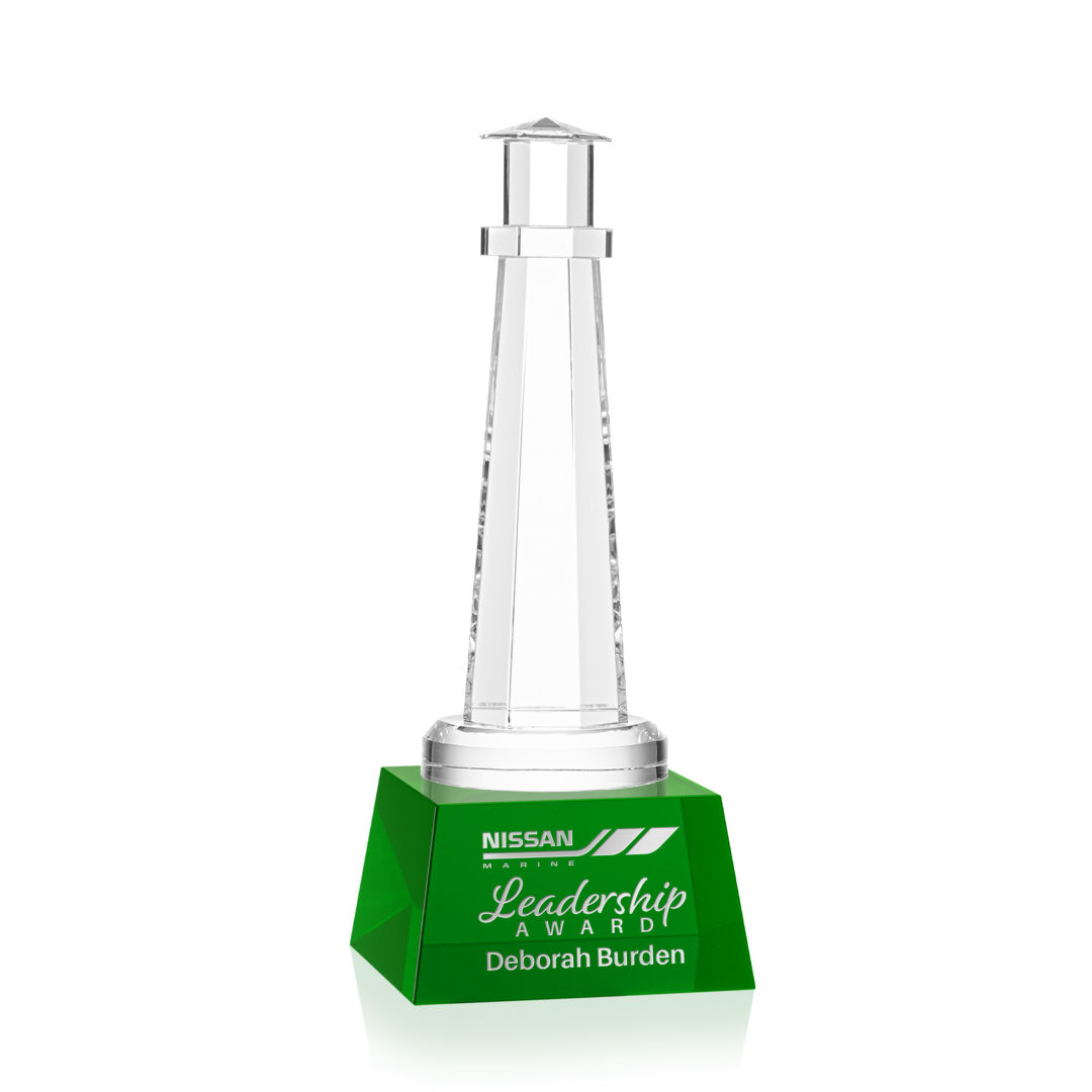 Lighthouse Award on Robson Base - Green 2