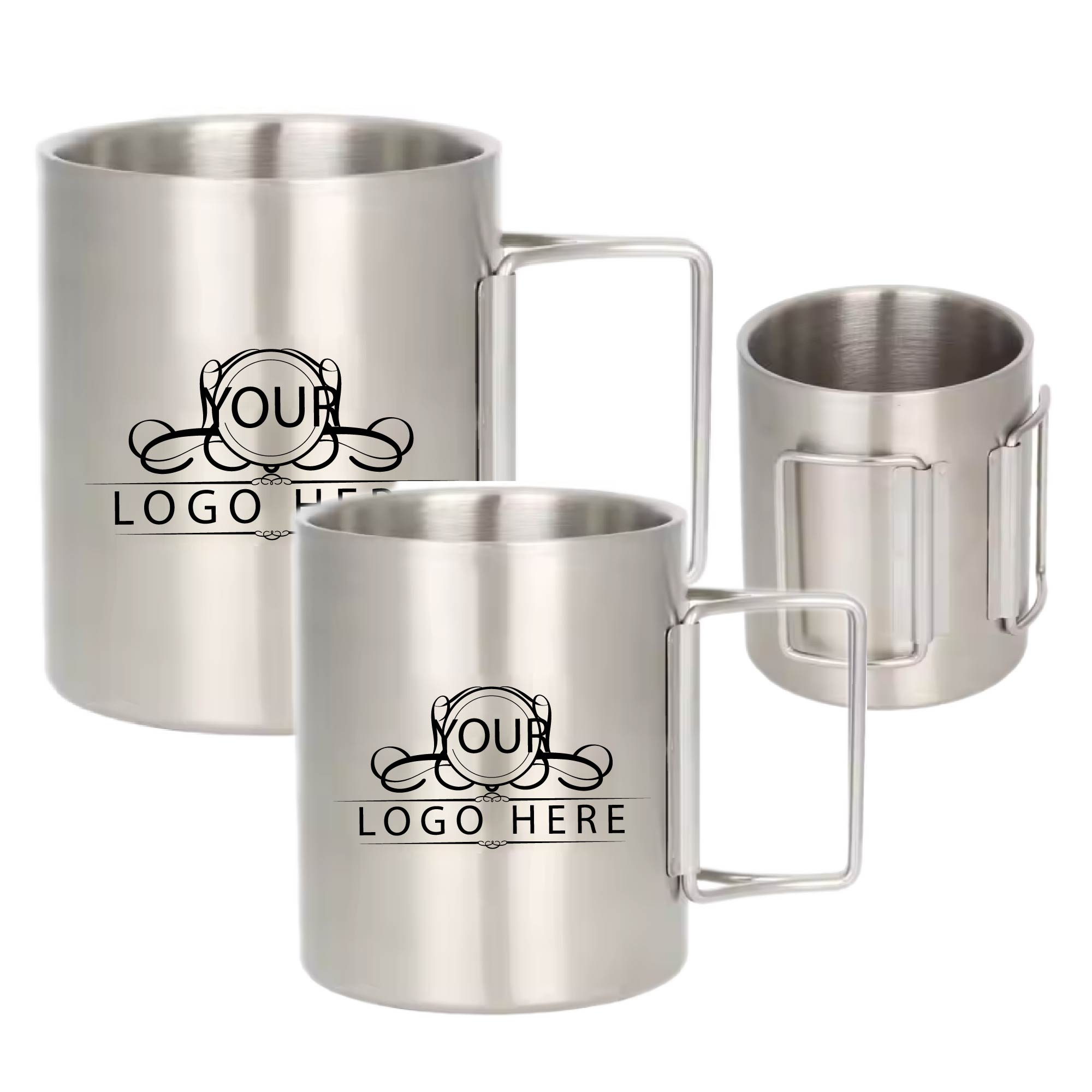 10 Oz Camping Mug With Foldable Handle 1