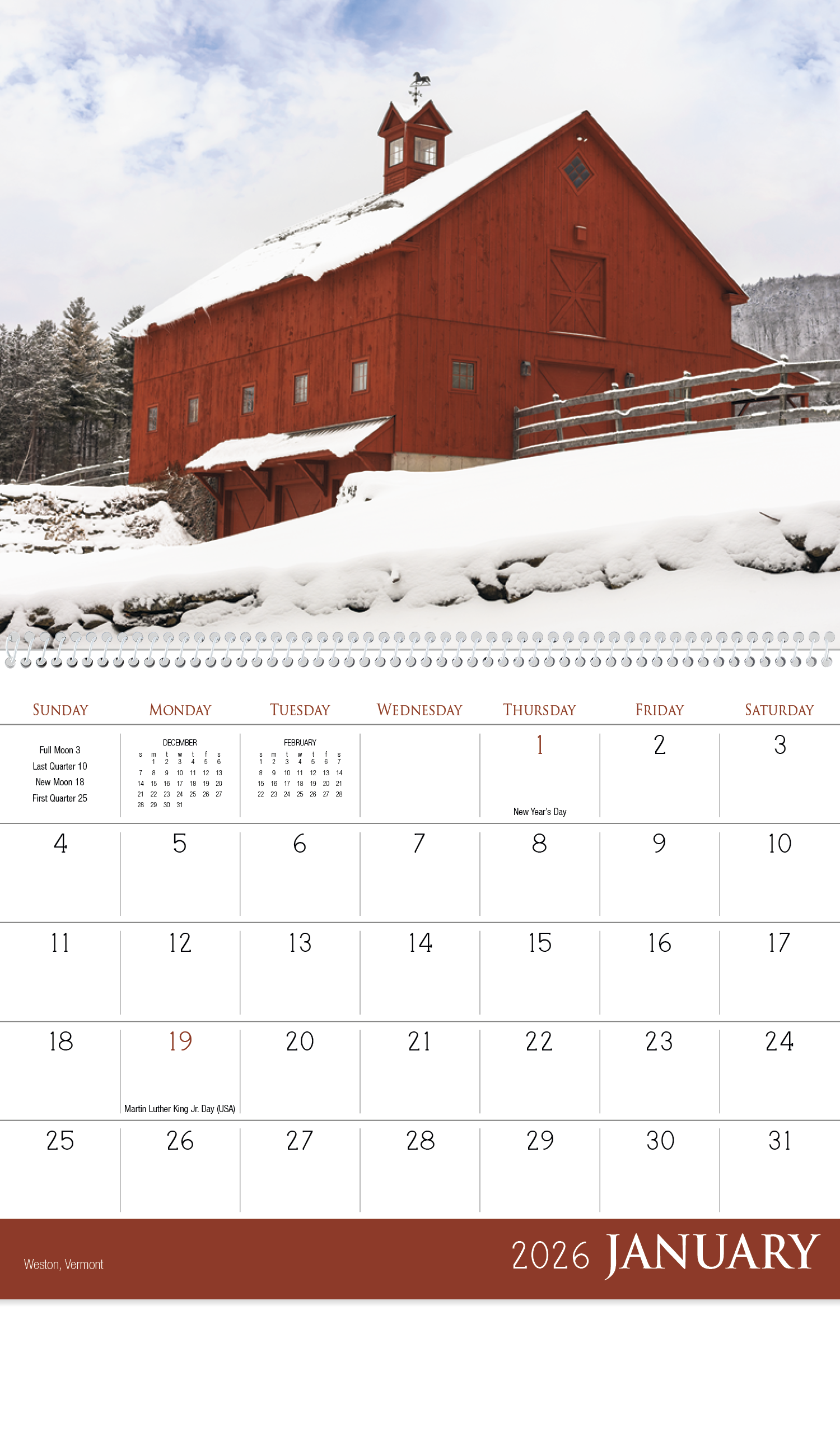 Triumph® Calendars Barns Calendar 30