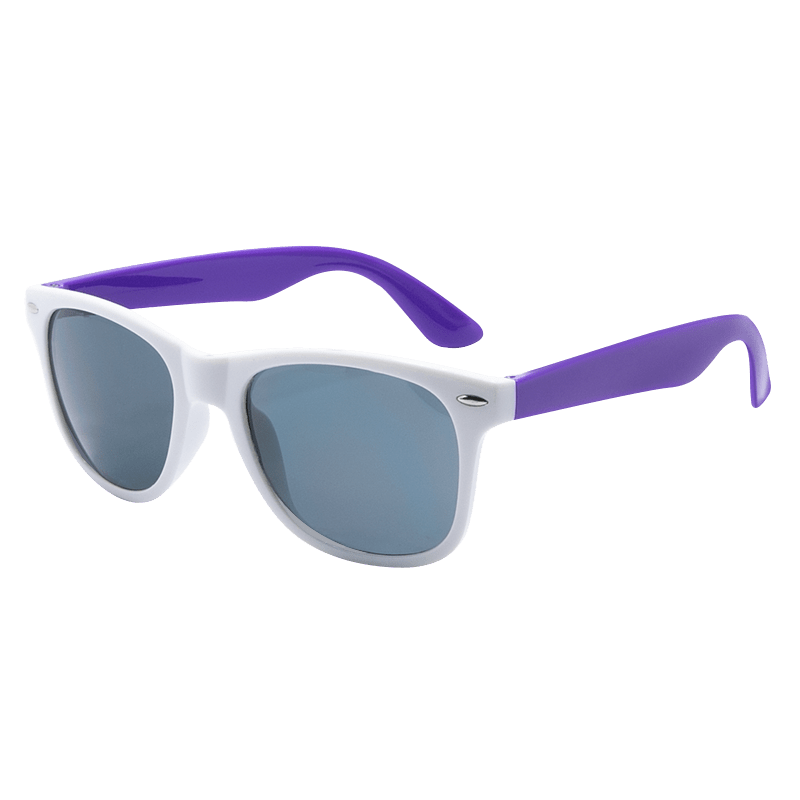 Custom White Frame Plastic Sunglasses 11