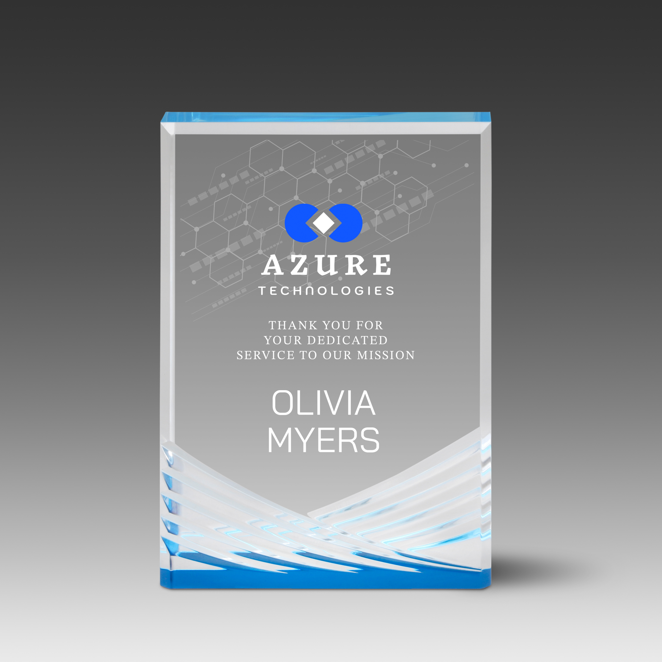 Reflective Stand Up Inspire Award (4"x6"x1") 2