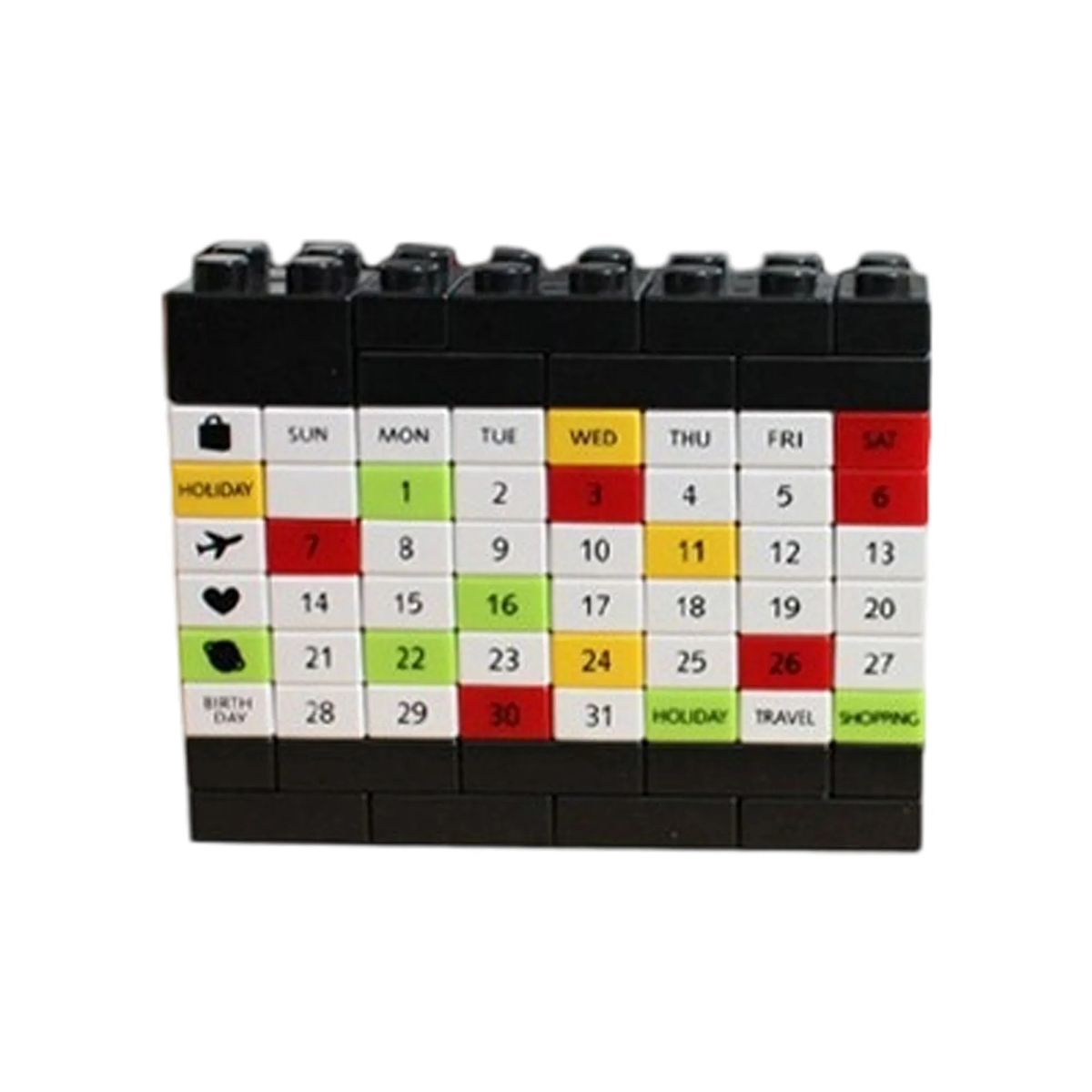 Modular ABS Desk Calendar with Reusable Blocks 6