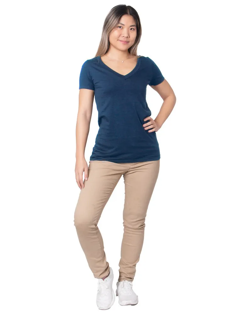 Women's Fine Jersey V-neck 3