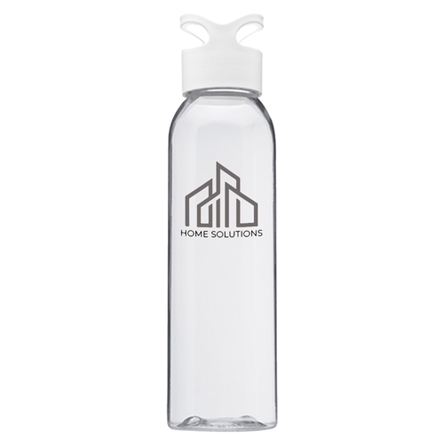 Plastic Gym Water Bottles - Carrying Loop Cap, 22 oz. 22