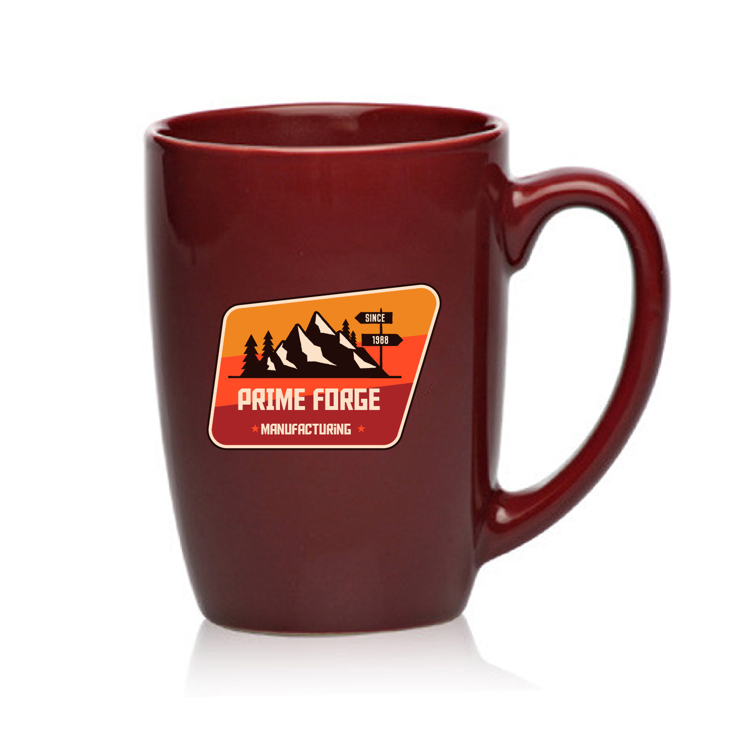 16 oz. Classic Mocha Ceramic Mug (Full Color Imprint) 4