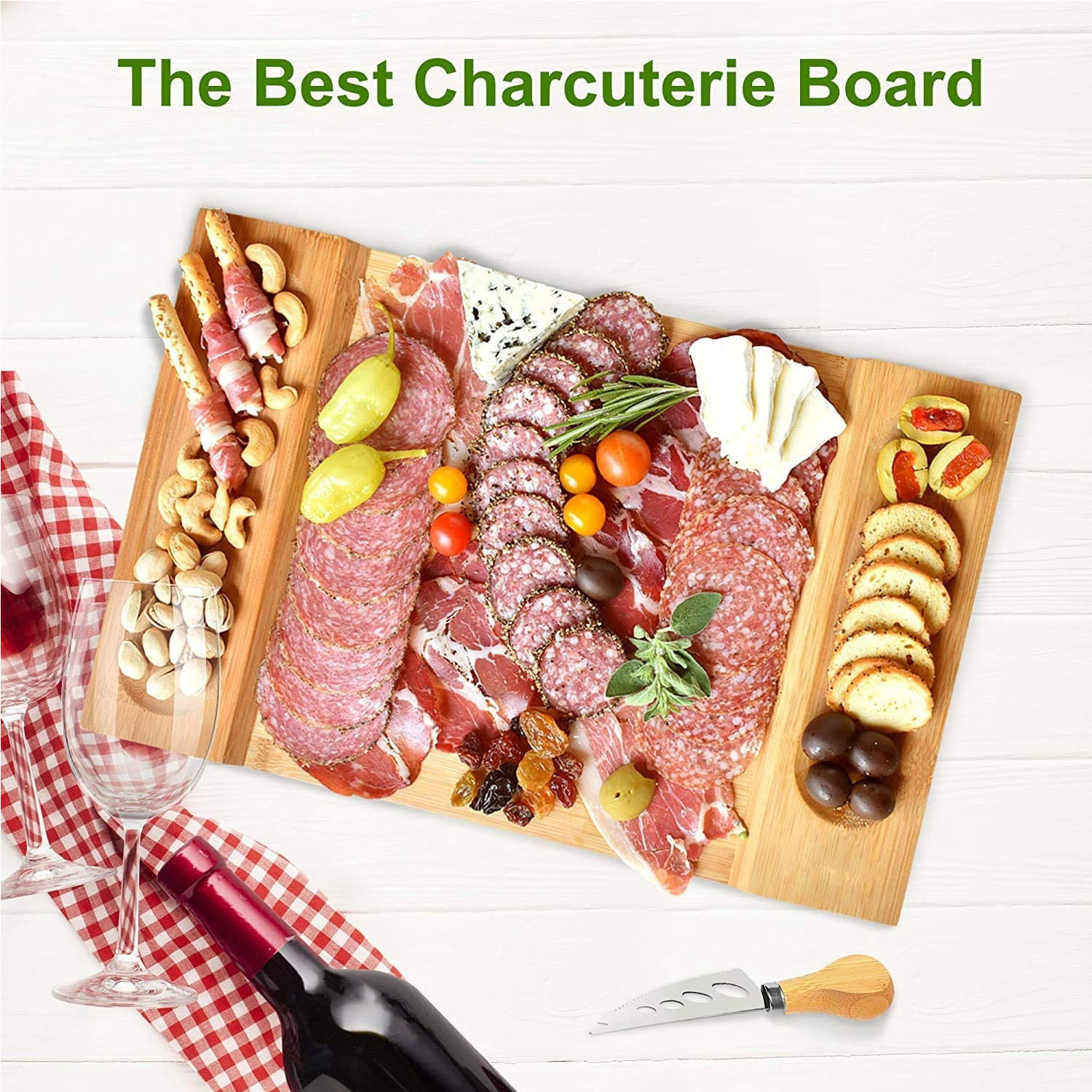 Bamboo Cheese Board Set 5