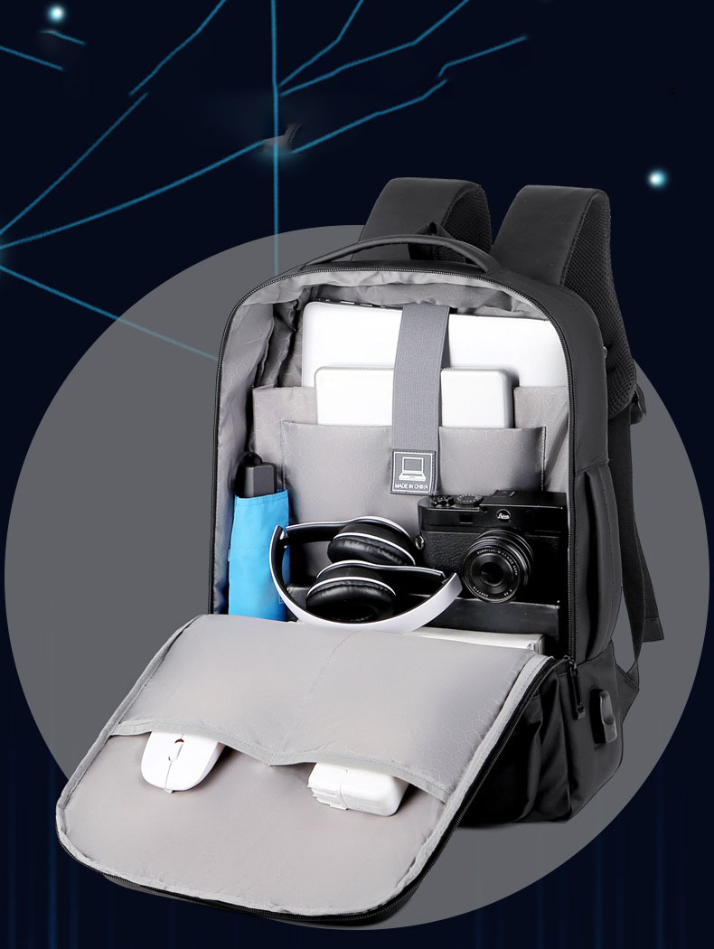 Business Anti Theft Durable Laptops Backpack / USB Charging Port 5