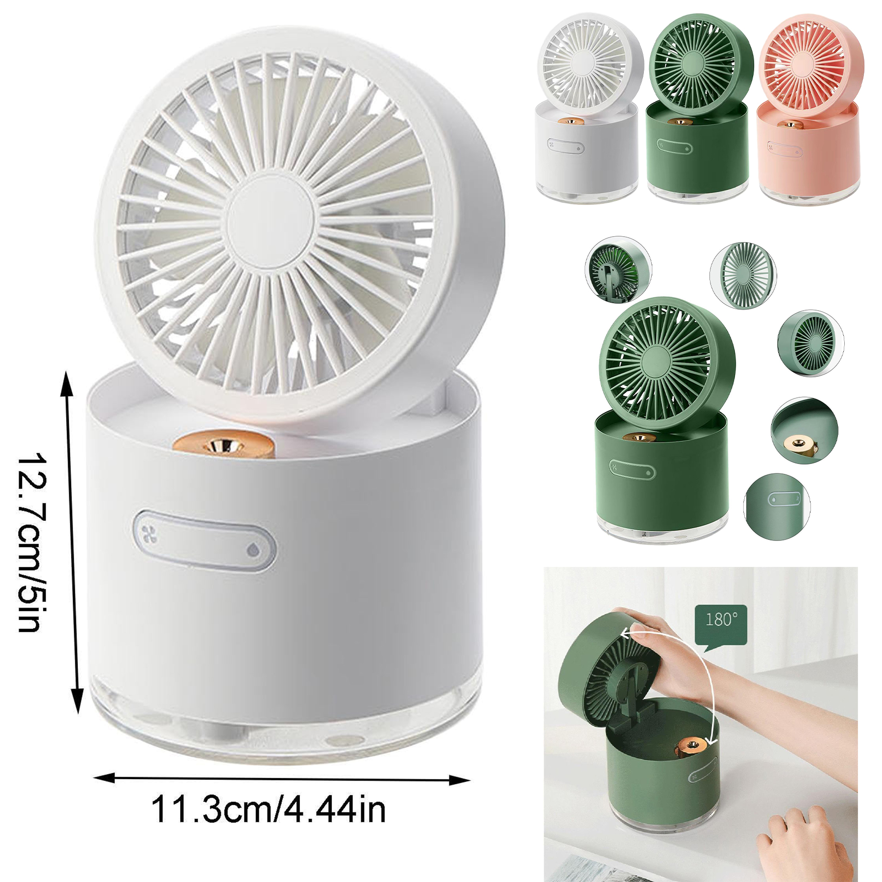 Mini Desk Misting Fan 2