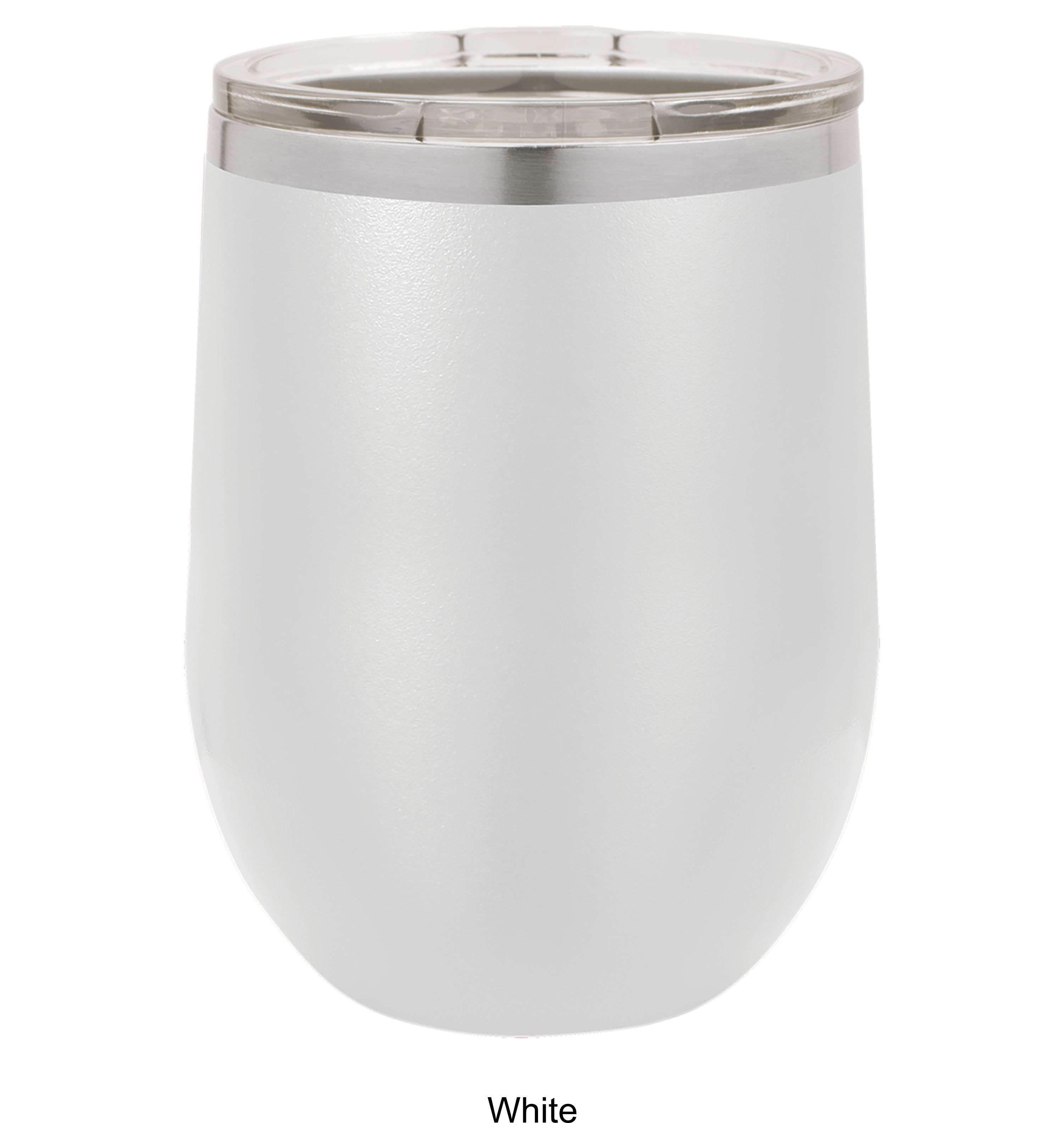 12 Oz. Polar Camel Stemless Wine Glass w/Lid Stainless Steel 17