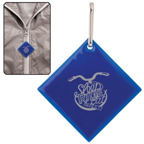 Diamond Reflective Zipper Pull 4