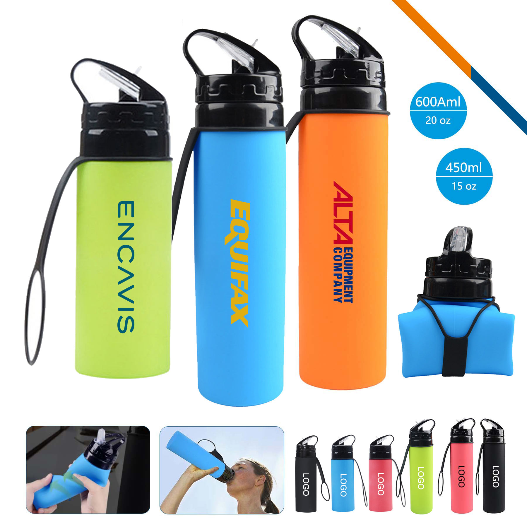 Taron Collapsible Water Bottle 8