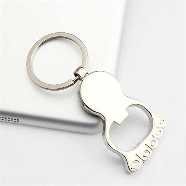 Foot Shape Compass Keychain 3