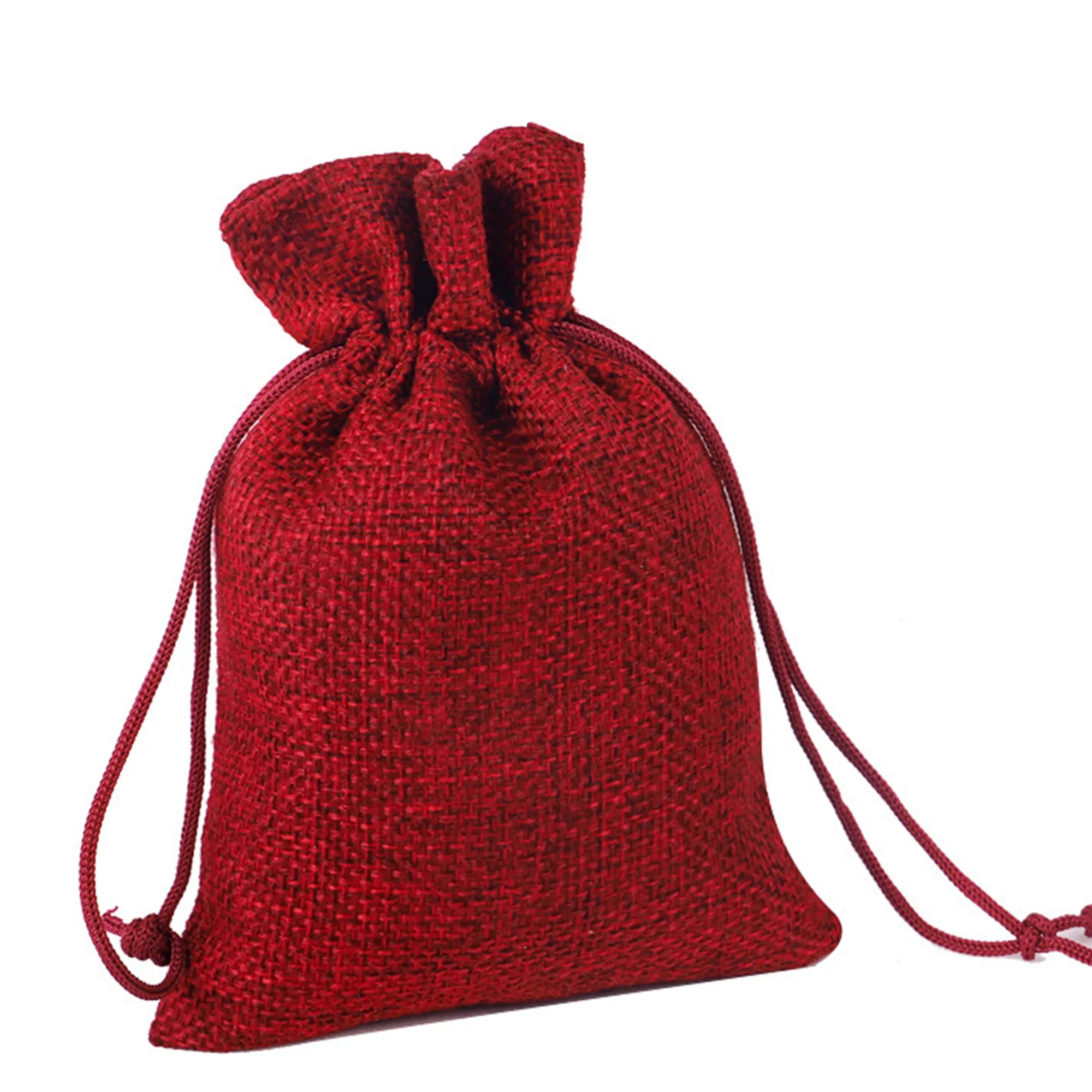 Linen Bunched Holiday Retail Gift Bag 10