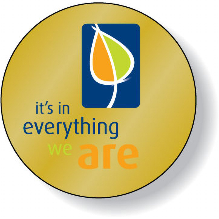 Dull Gold Foil Paper Roll Labels Stock Circle (1.75" Dia.)