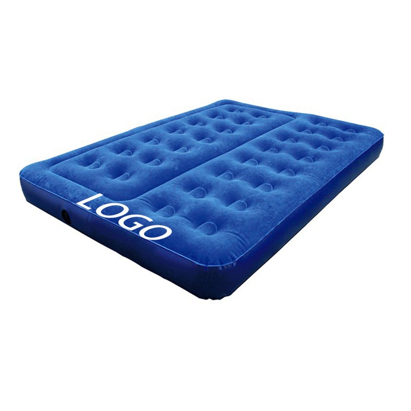 Inflatable Flocked Air Mattress with Internal Pump 7