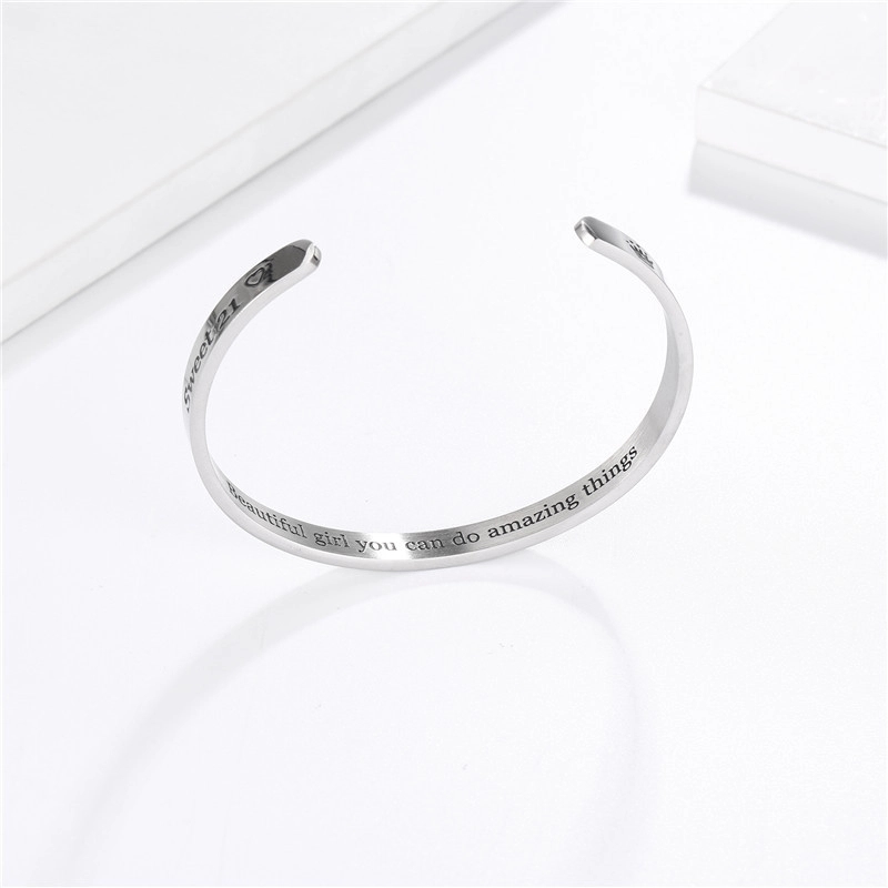 Steel Open Bracelet- Silver 3