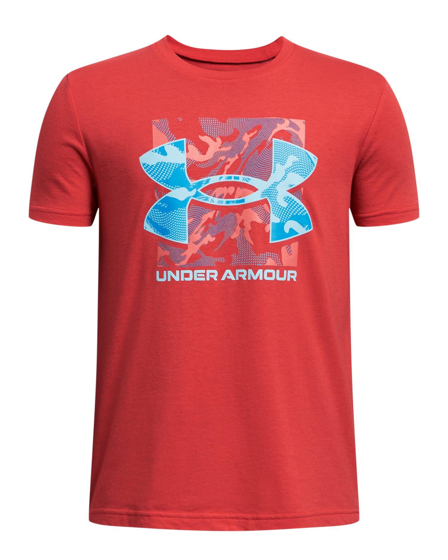 UA Box Logo Camo Boys' Short Sleeve T-Shirt 16