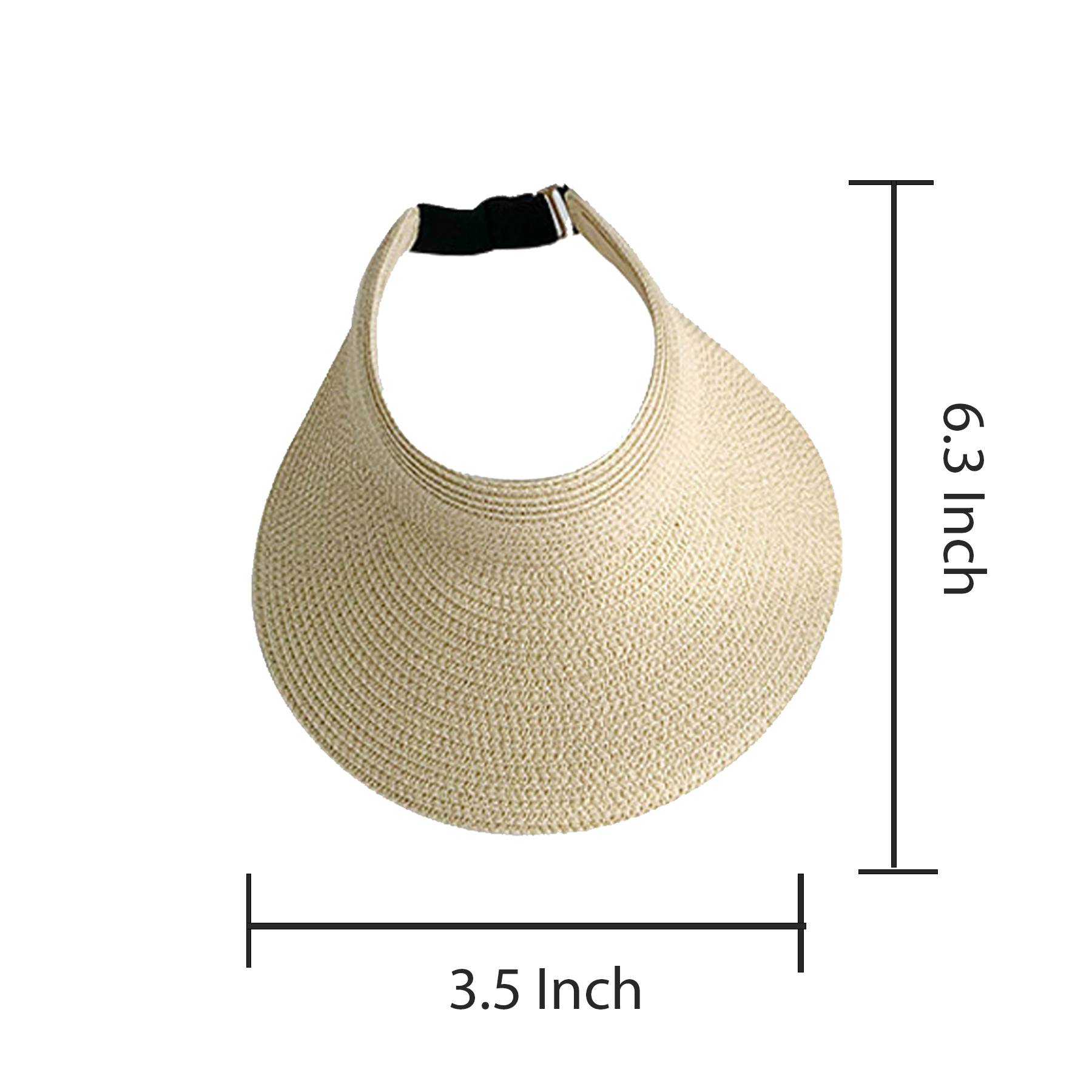 Women Roll Up Sun Visor Hat 4