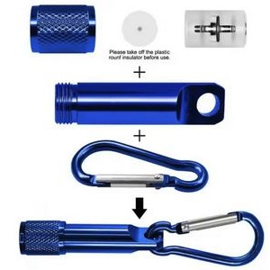 Mini Flash Light With Carabiner 1