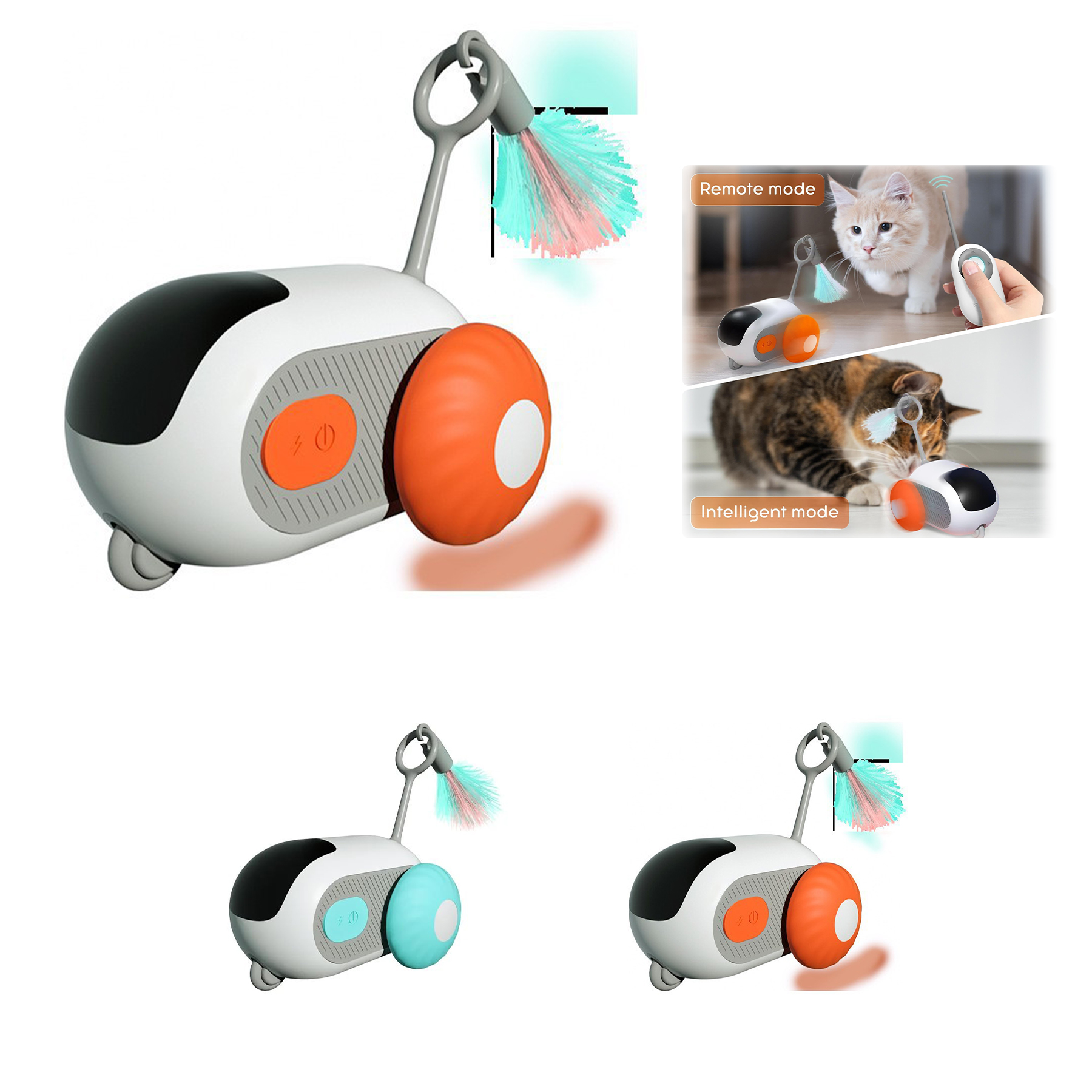 Whisker-Tickling Interactive Robotic Cat Mouse Toy 1