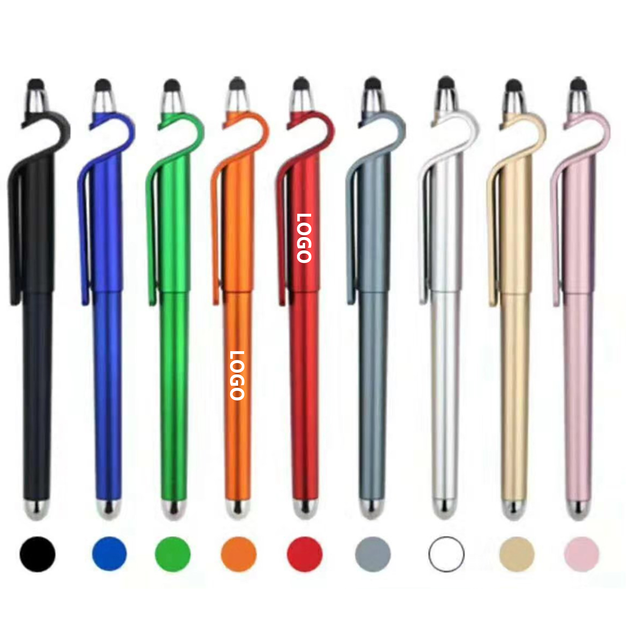 QR Code Touch Screen Ballpoint Pen With Phone Holder 2