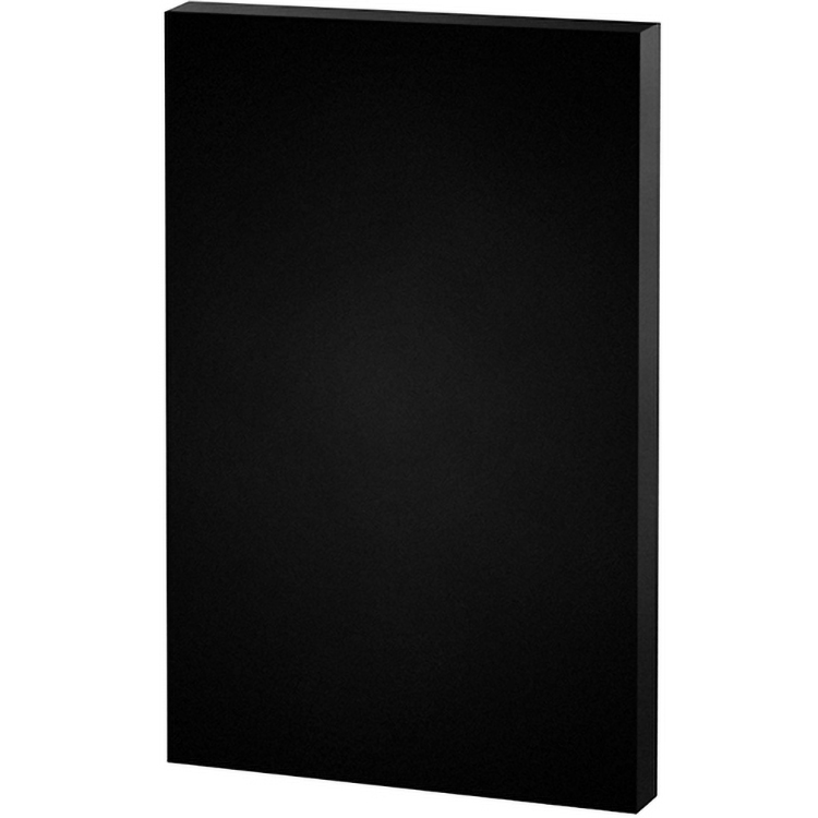 Black Rectangle Paper Weight (5"x 7"x 3/8") Laser Engraved 1