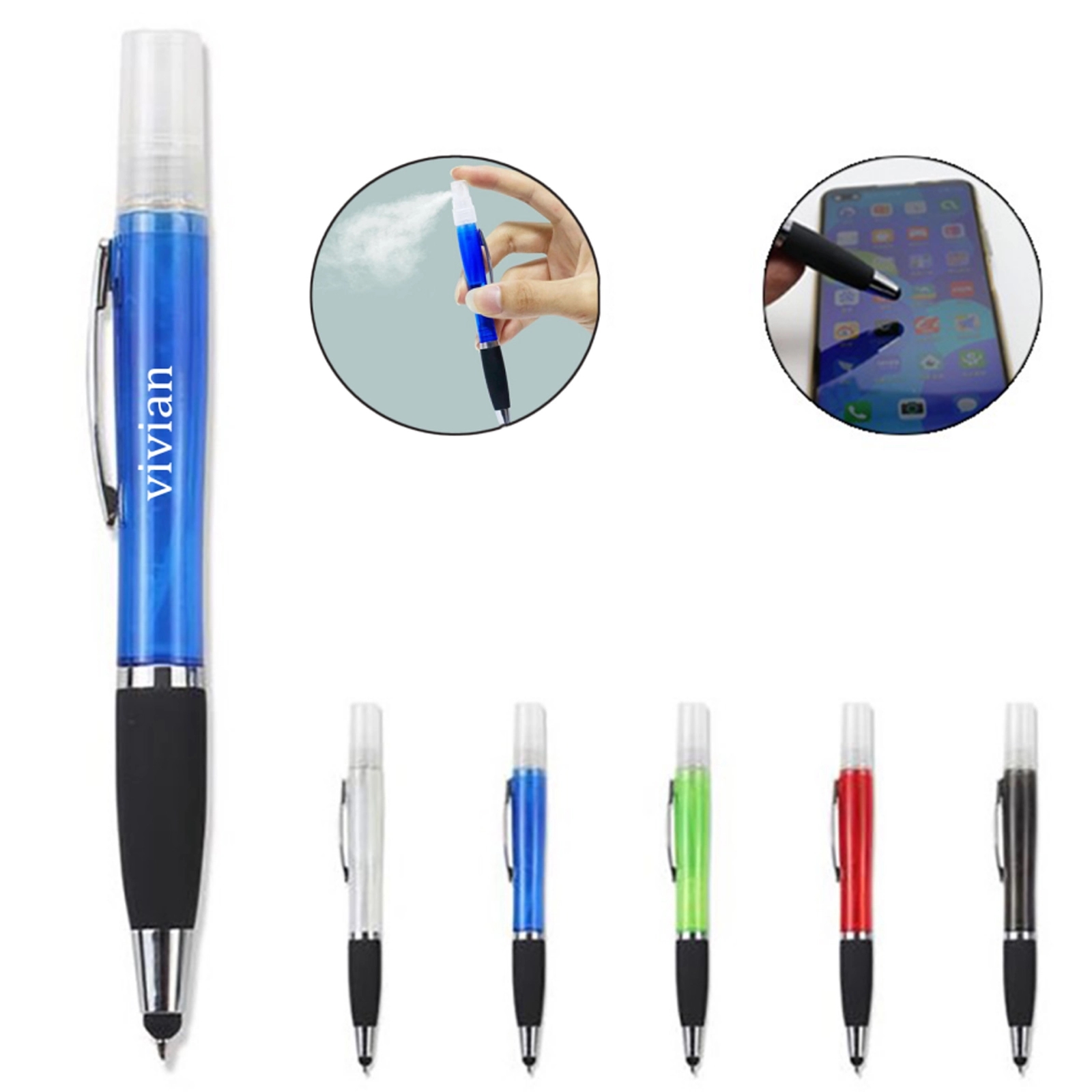 Refillable Hand Sanitizer Stylus Touch Screen Pen 2