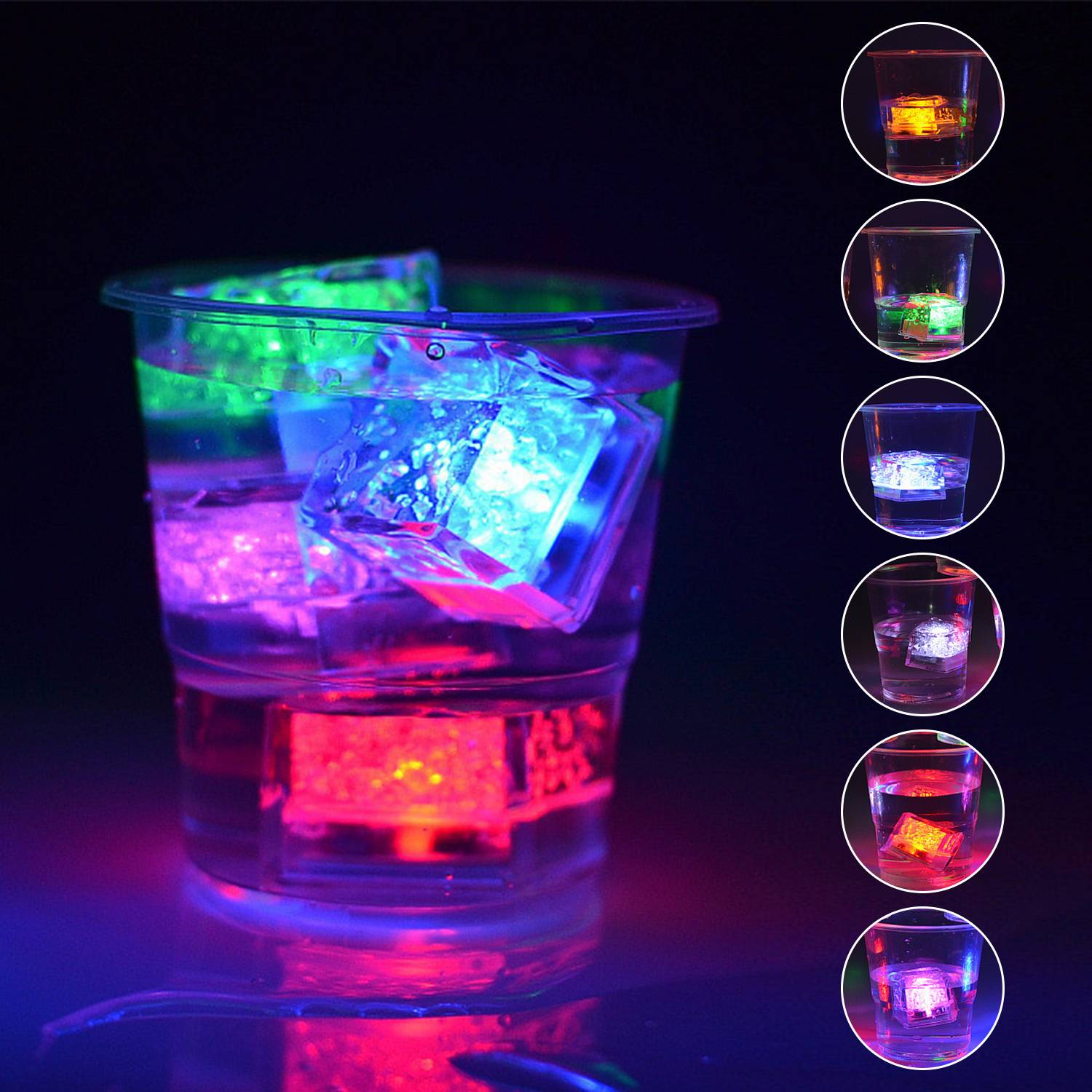 Light Up Colorful Flash Ice Cube 2