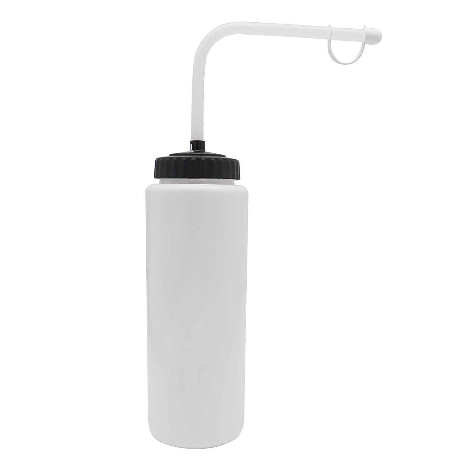 34oz PE Squeeze Sport Water Bottle w/Long Straw 2