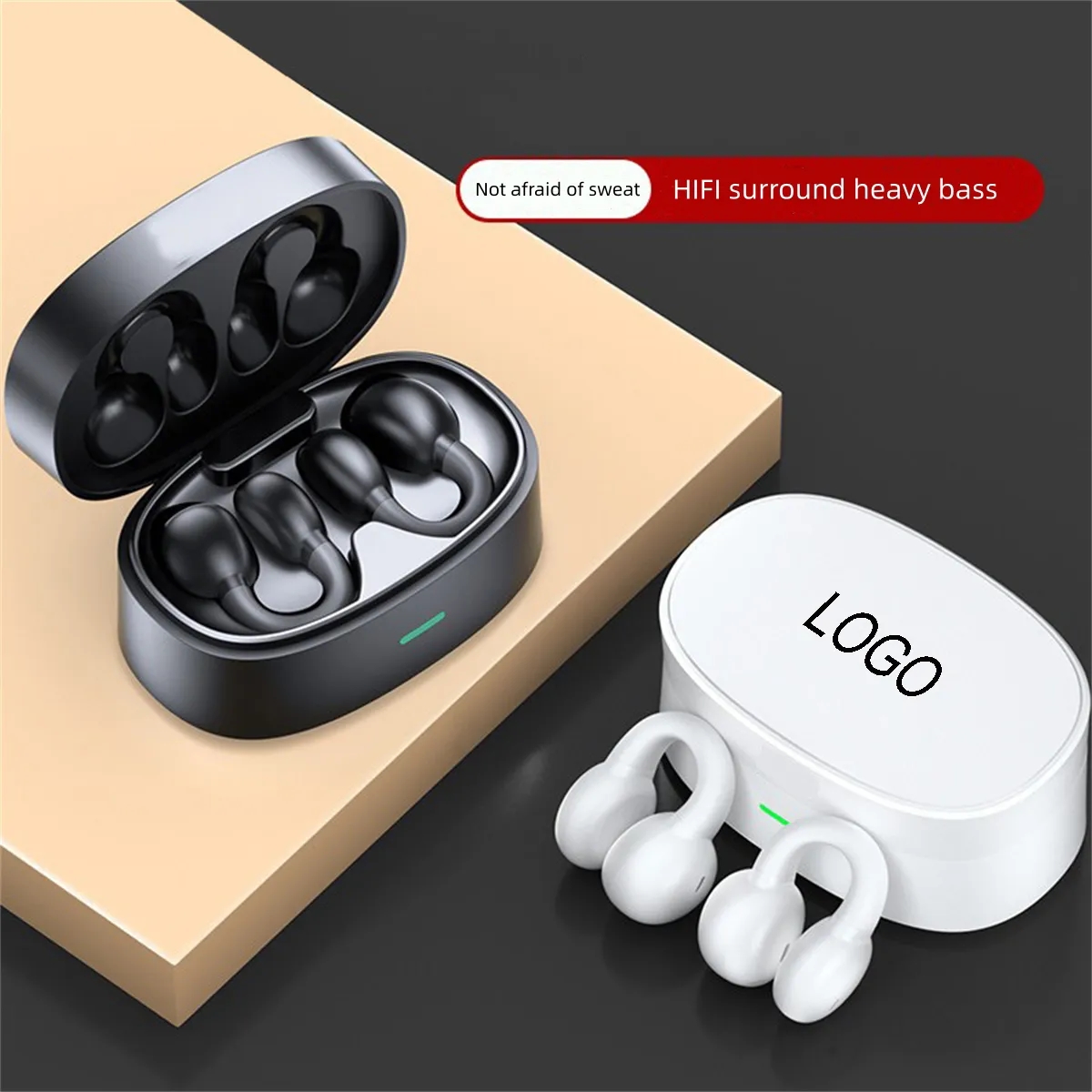 Open Ear Clip Headphones, Wireless Earbuds Bluetooth 5