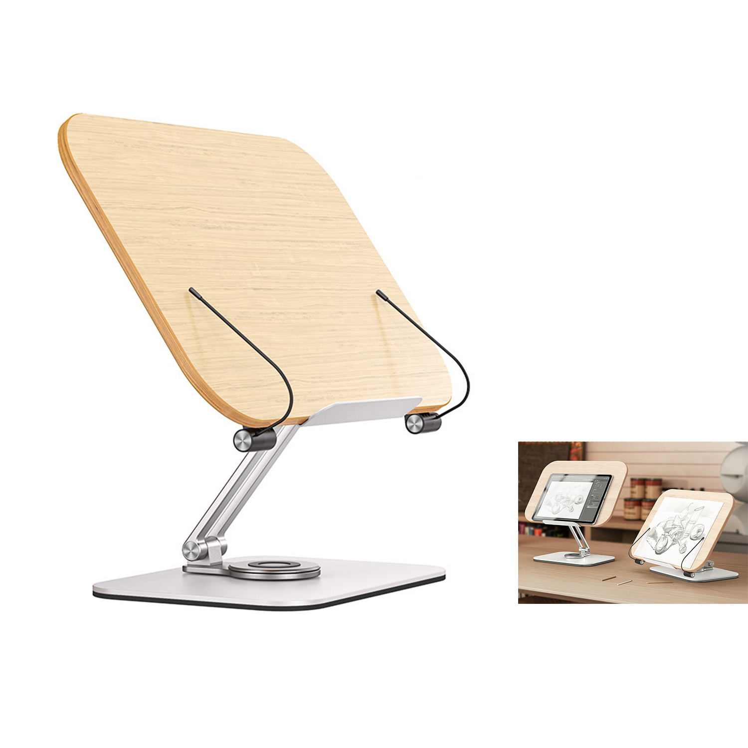 Rotating Book Stand For Reading 2