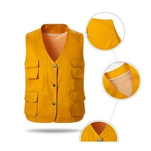 Button Work Vest 3