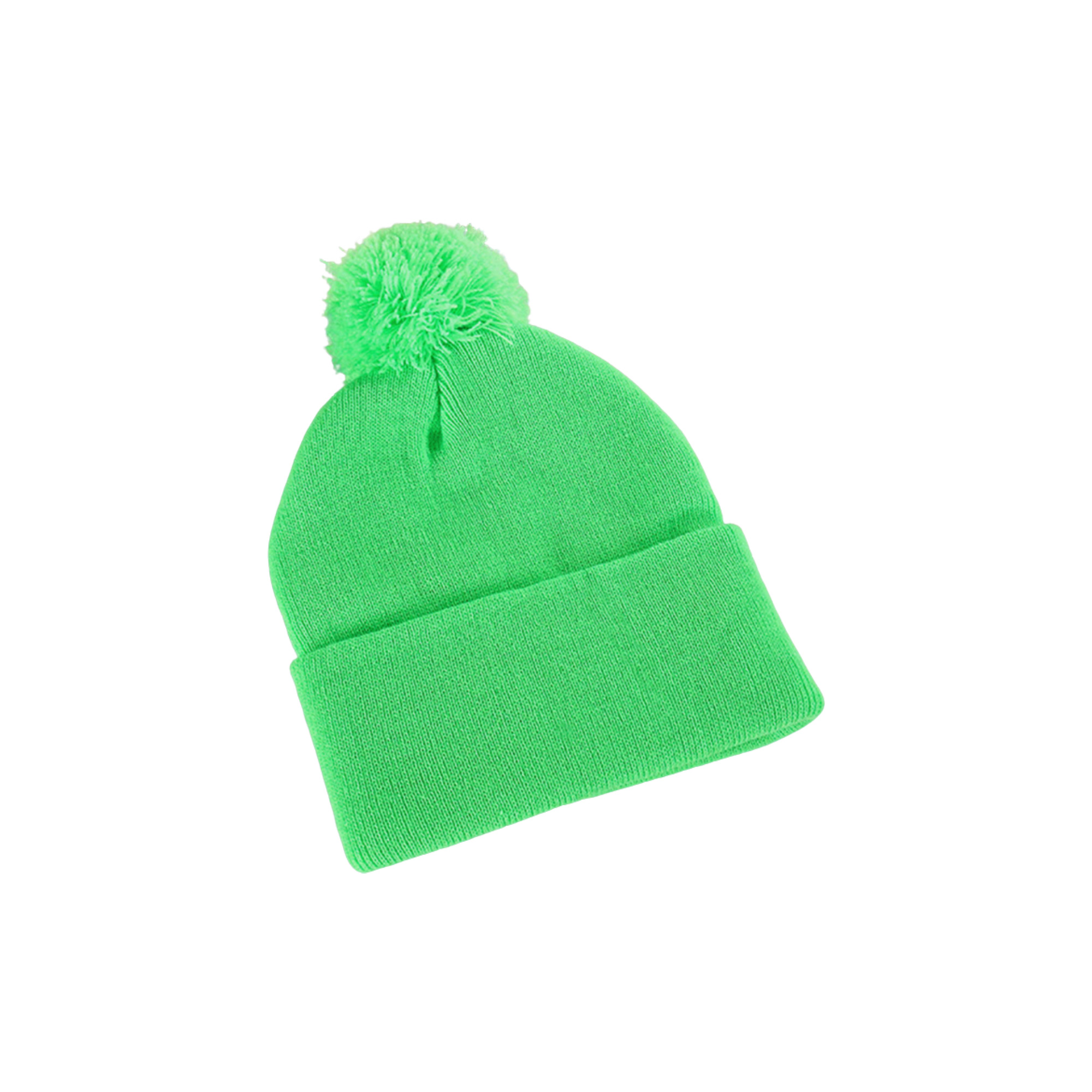 Acrylic Knit Cuff Beanie With Pom 9.1 x 7.5" 8