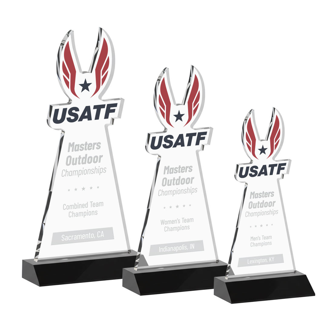 EdgeCraft Award on Mitered Base - Black (via Air)