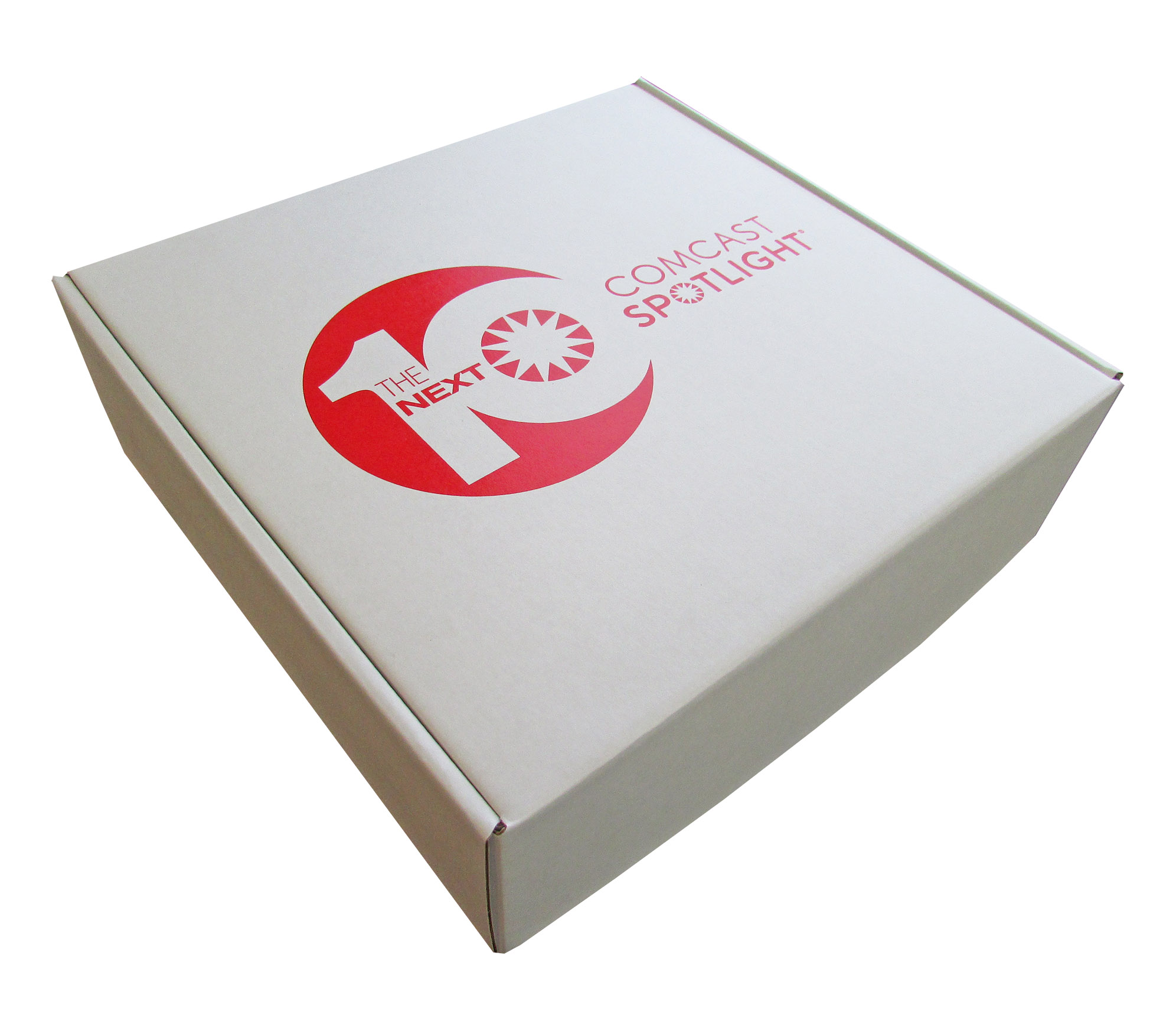 10 3/4" X 10 3/4" X 3 1/2" - E-Flute Outside Tuck Box 1