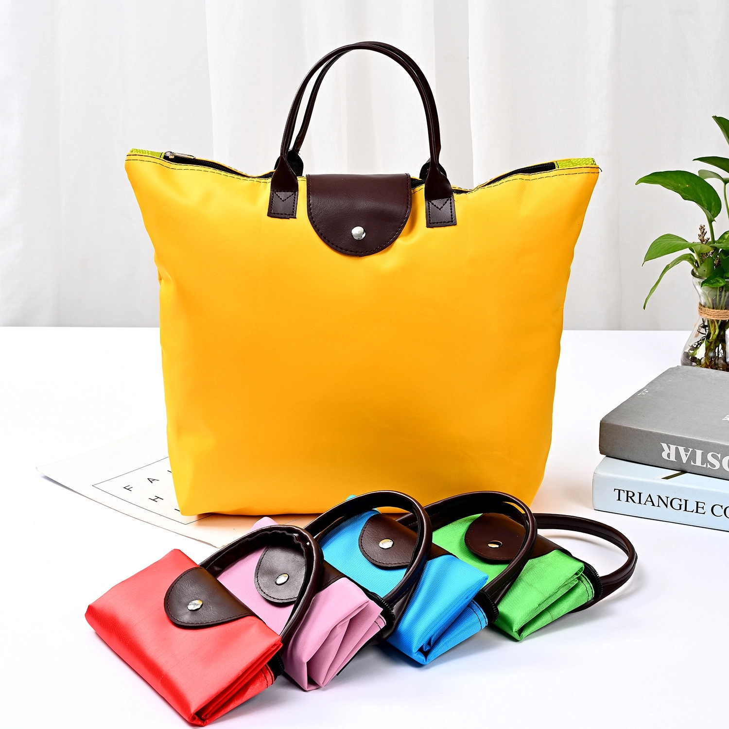 Multifunctional Folded Carry Bag,Folding Shopping Tote Bag 5