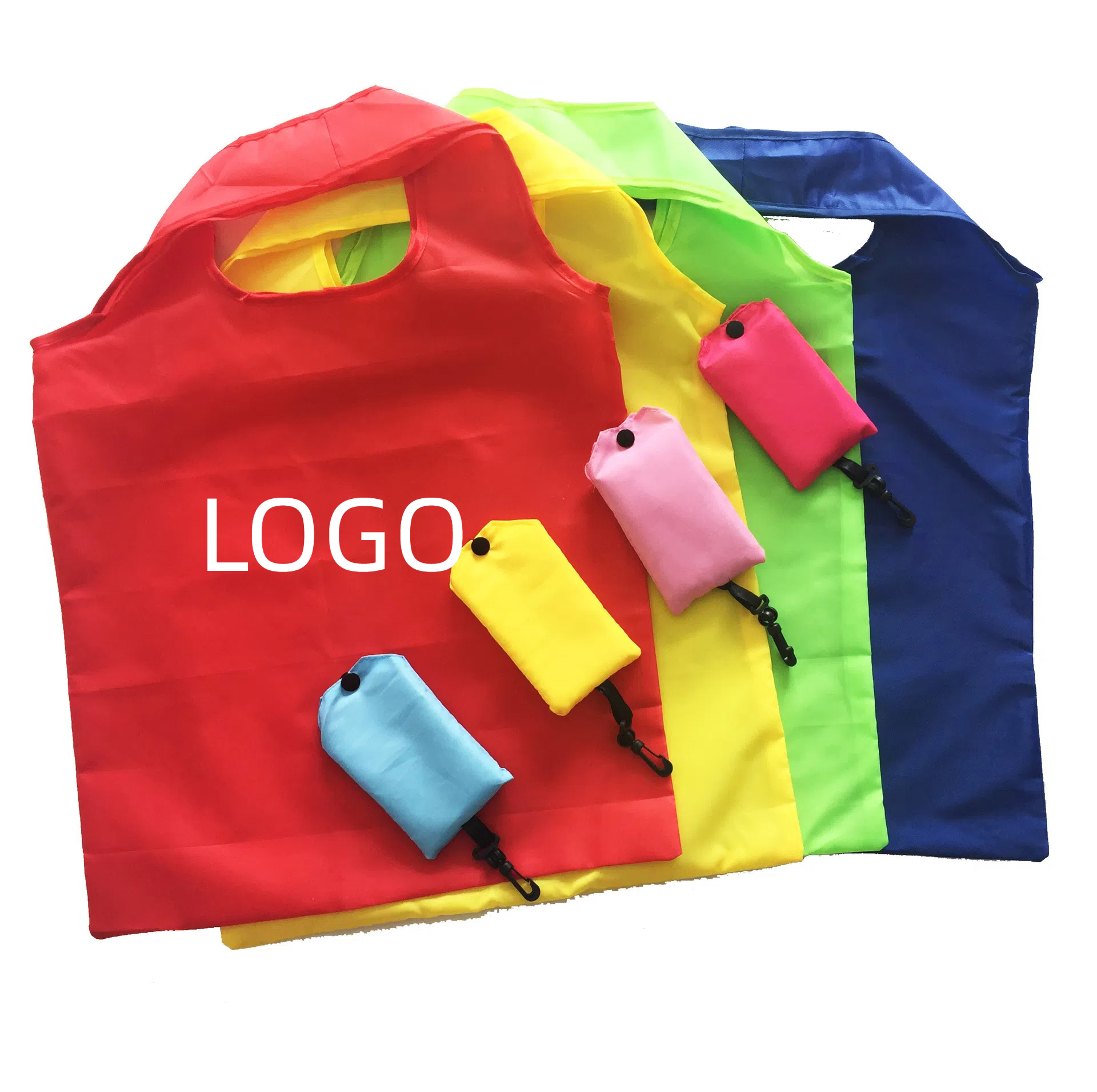 Shopping bag keychain portable design tote folding bag 1