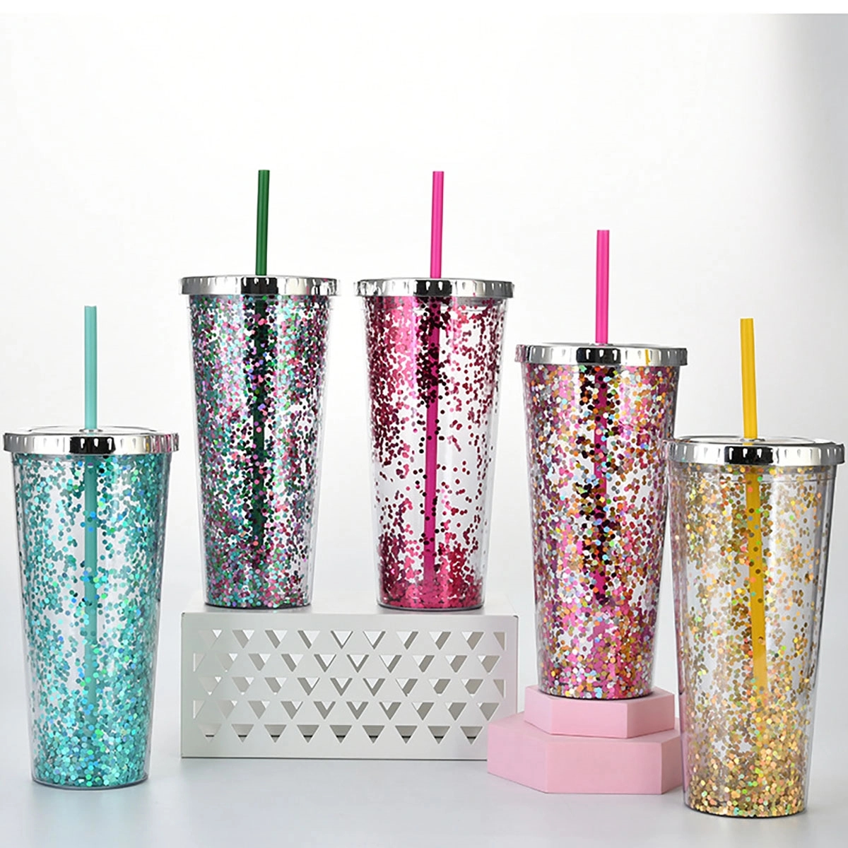 24 Oz Glitter Tumbler 6