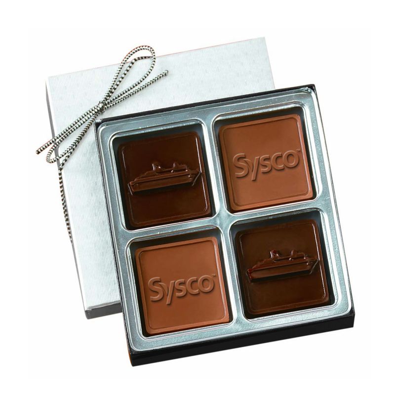 Custom Chocolate Squares Gift Box (2 1/2oz.) 2