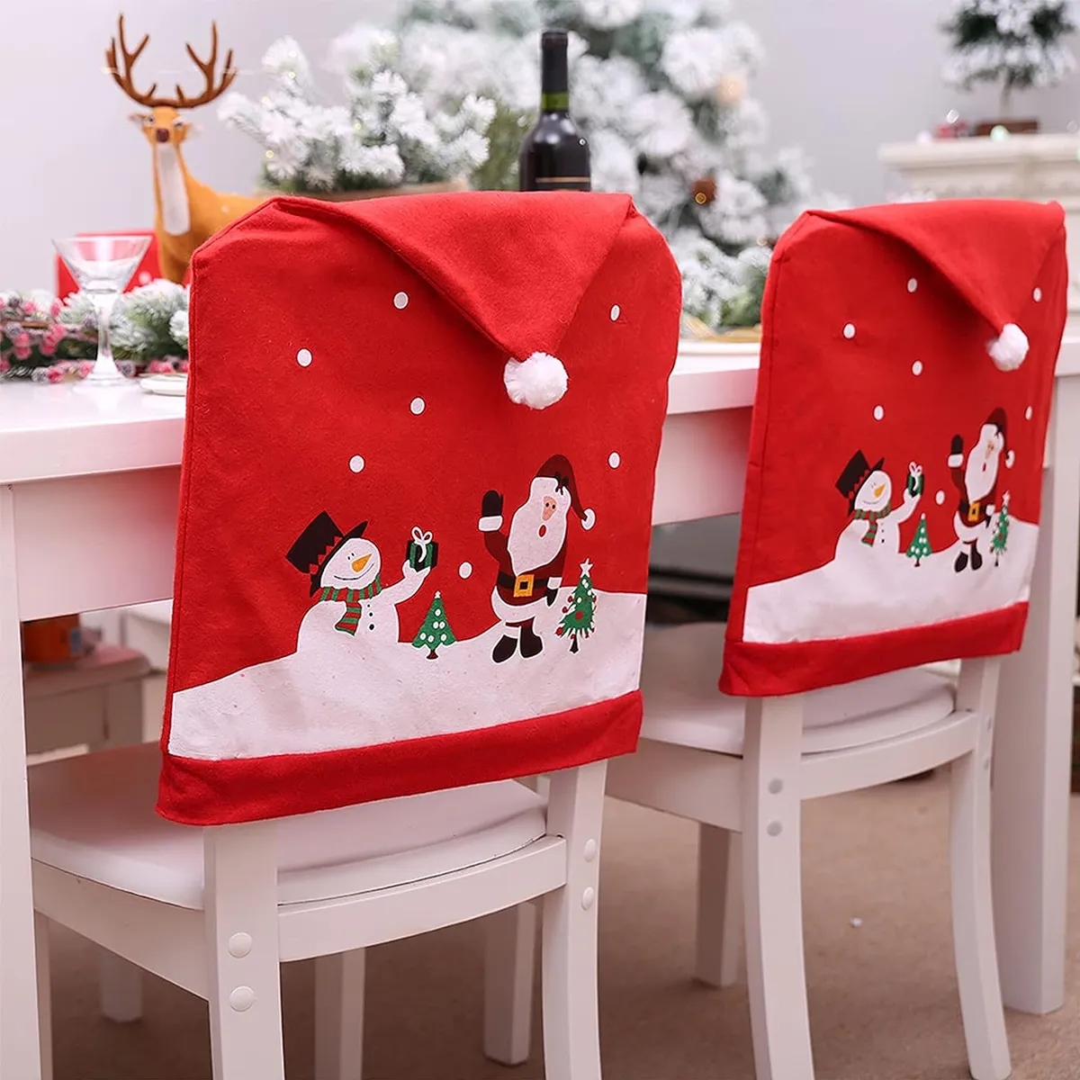 Christmas Dining Chair Cover 4