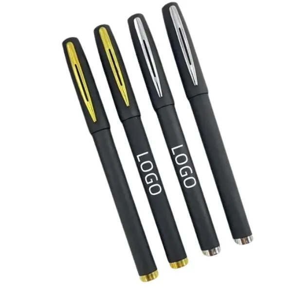 Black Matte Gel Pen - Smooth Writing Instrument 2
