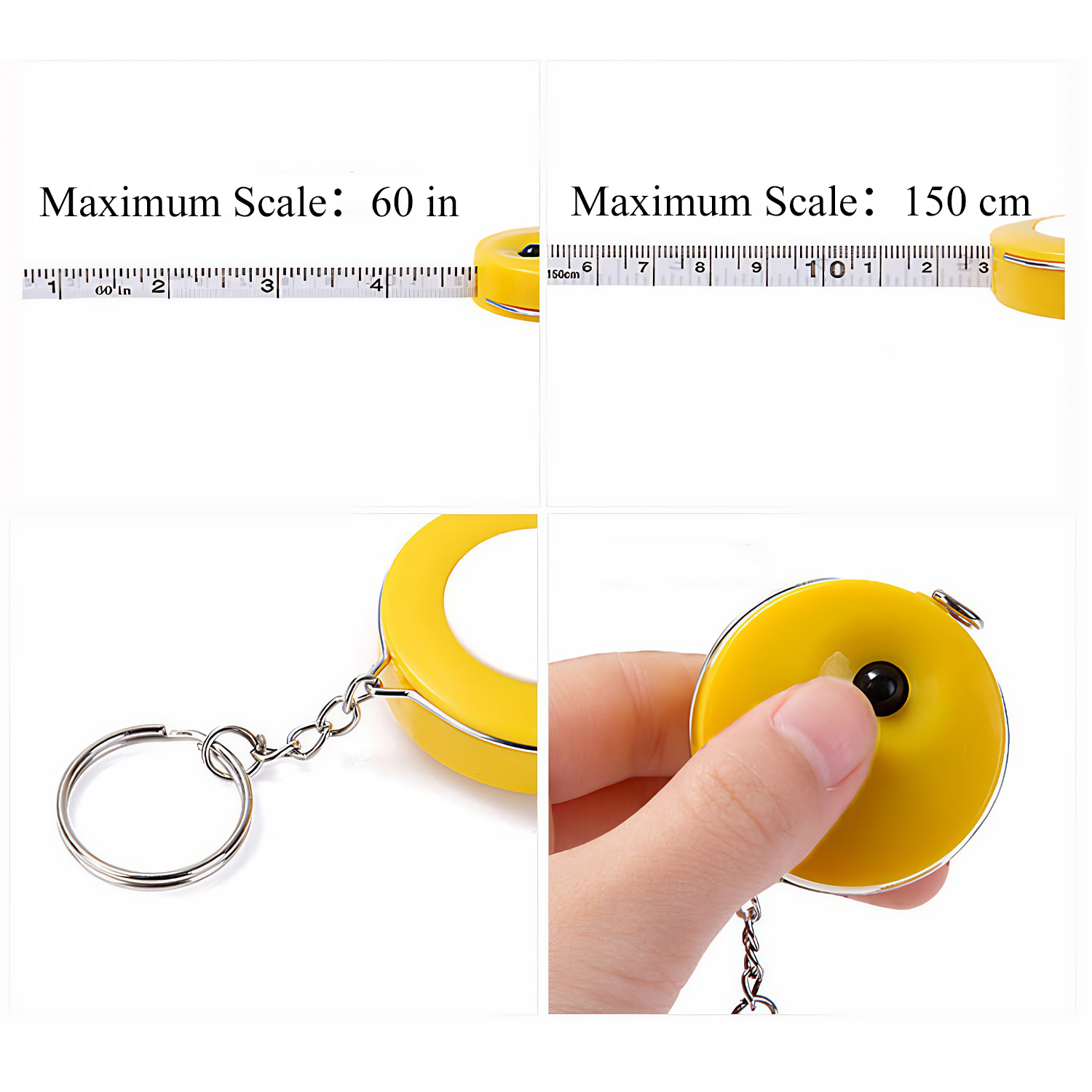 60" Mini Keychain Tape Measure 7