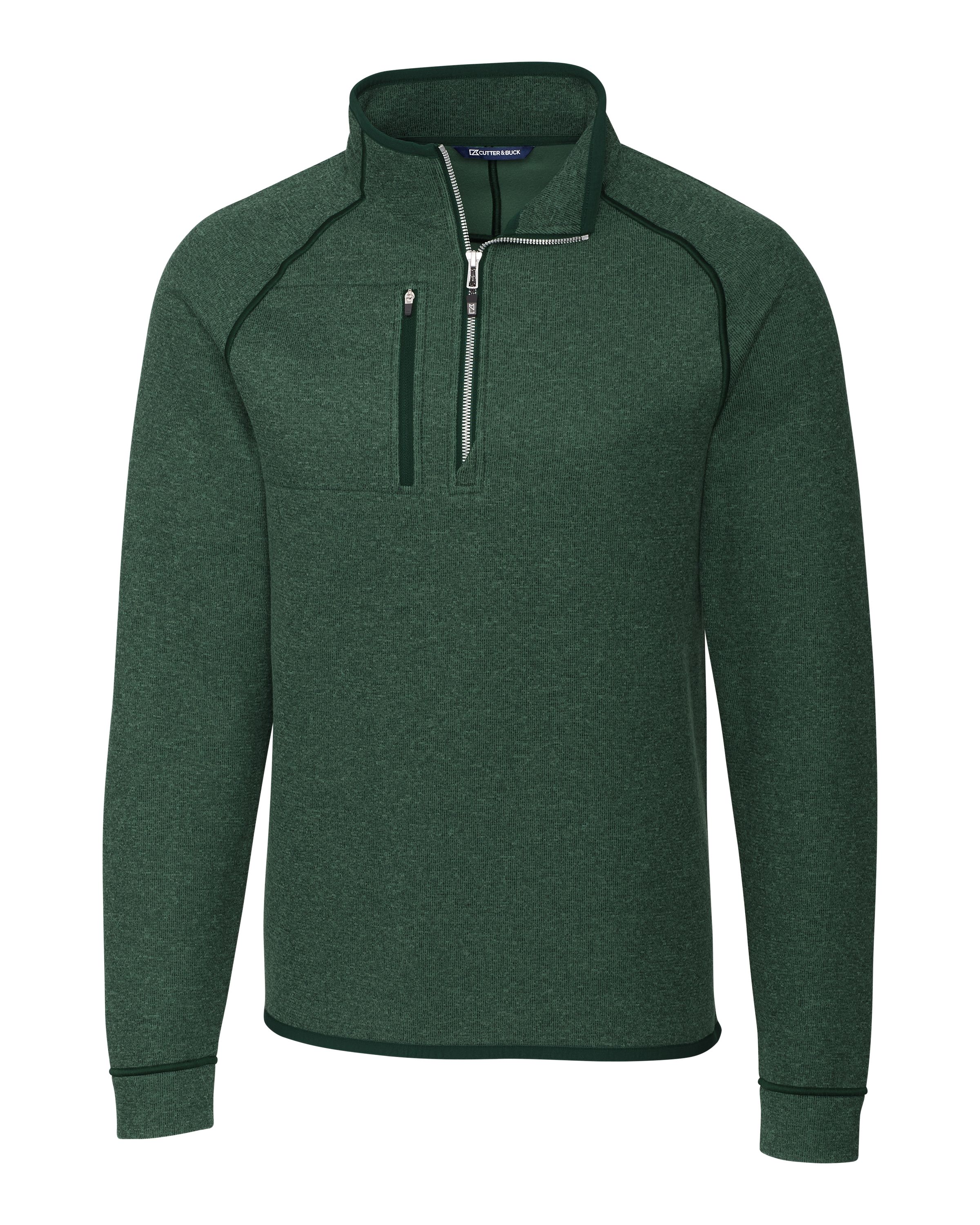Cutter & Buck Mainsail Sweater-Knit Mens Half Zip Jacket 12
