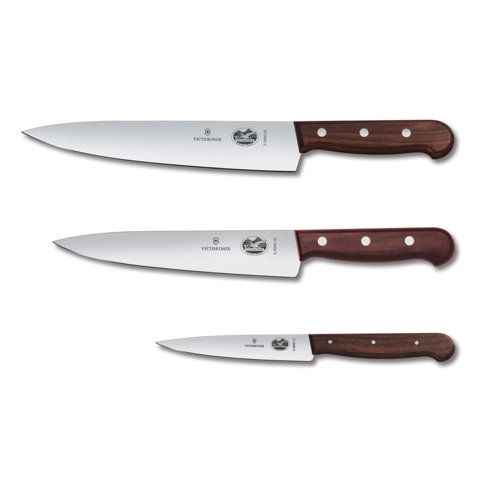 Victorinox® - Swiss Army German Made 3-Piece Wood Kitchen Knife Set